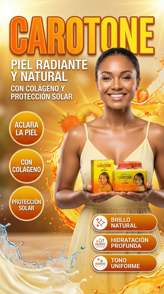 Crema Carotone aclara tu piel y elimina manchas + jabon  regalo